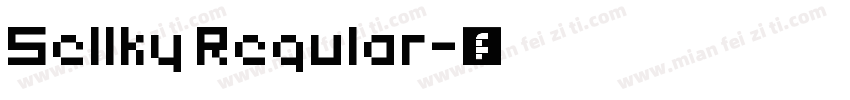 Sellky Regular字体转换